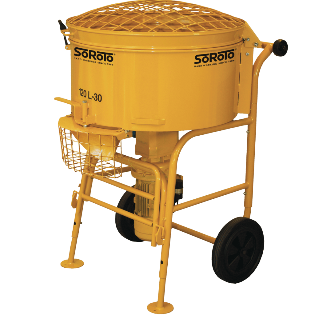 SoRoTo Mixer | 100L, 120L & 200L Resin Bound Forced Action Mixers