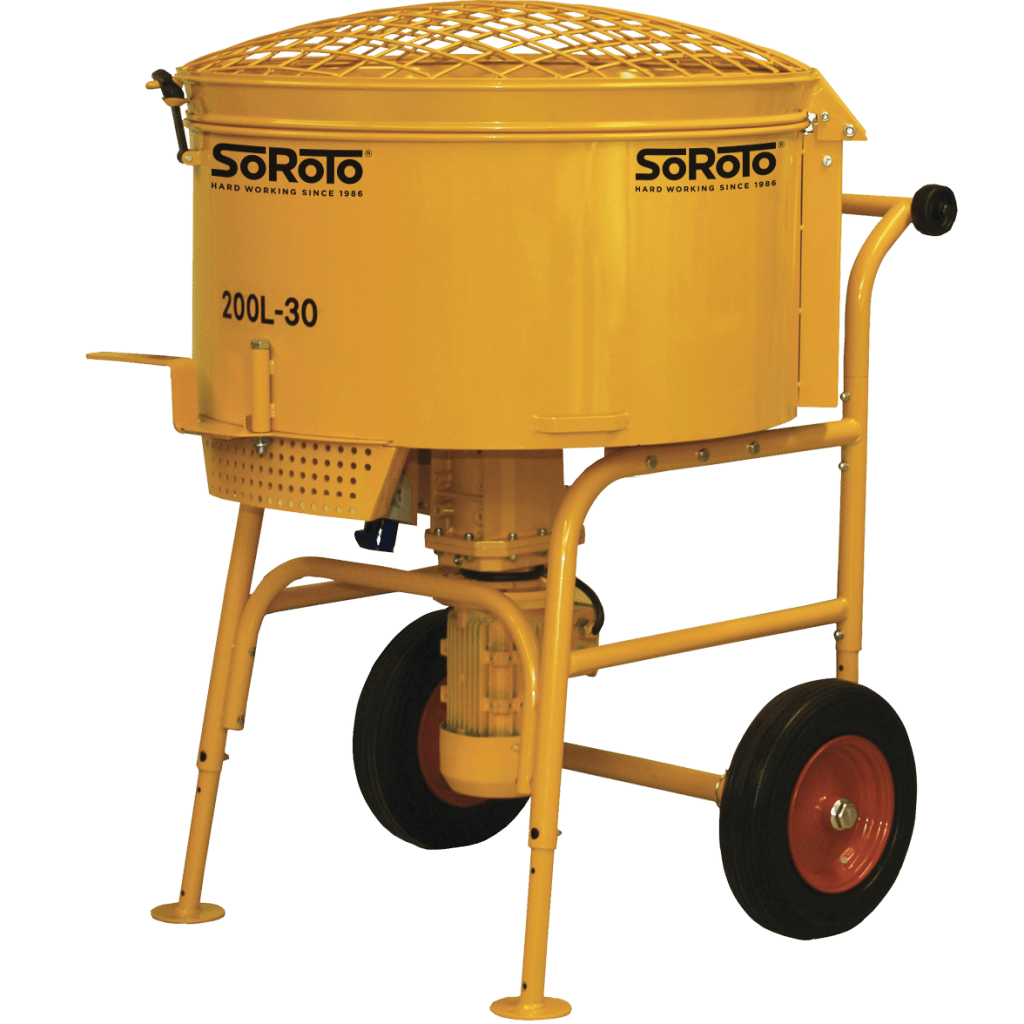 SoRoTo Mixer | 100L, 120L & 200L Resin Bound Forced Action Mixers