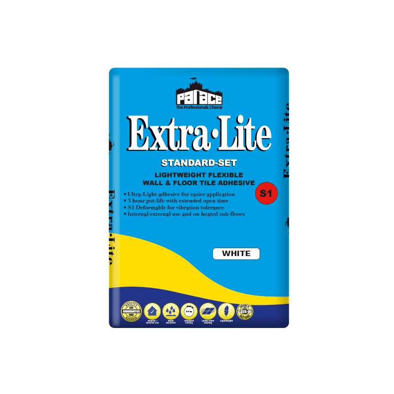 Palace Extra-Lite Standard Set | Ultra-lightweight, Thin & Thick-bed, Flexible Tile Adhesive