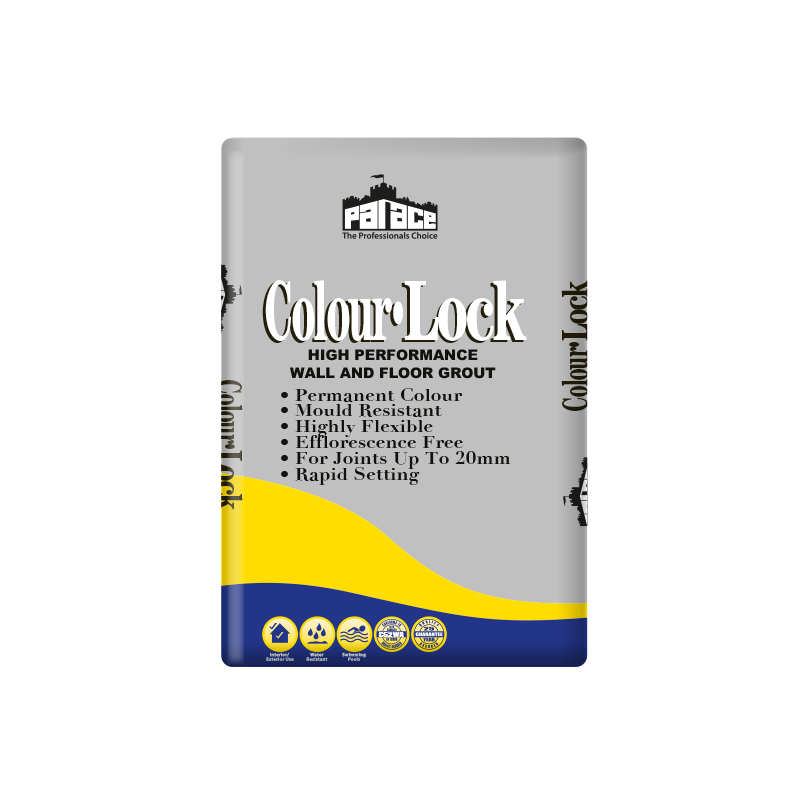 Palace Colour-Lock Grout | Fast-Setting, Polymer Fortified, Mould Resistant Grout 3KG