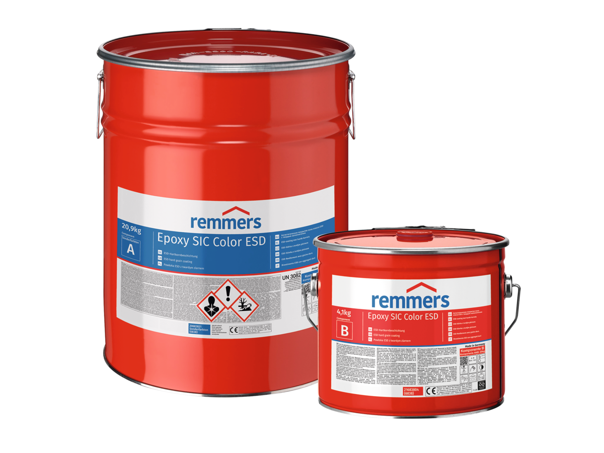 Remmers Epoxy SIC Color ESD | ESD Hard Grain Coating