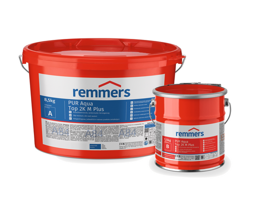 Remmers PUR Aqua Top 2K M Plus | Transparent, Slip-resistant, Silk-matt Sealant