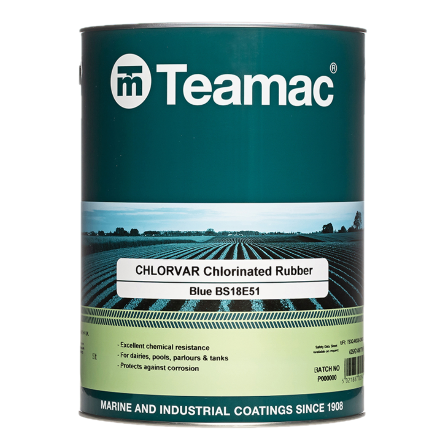 Teamac Chlorvar Chlorinated Rubber Paint | Ideal for Swimming Pools