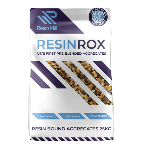 Resin Bound Grey Slate Stone Mix