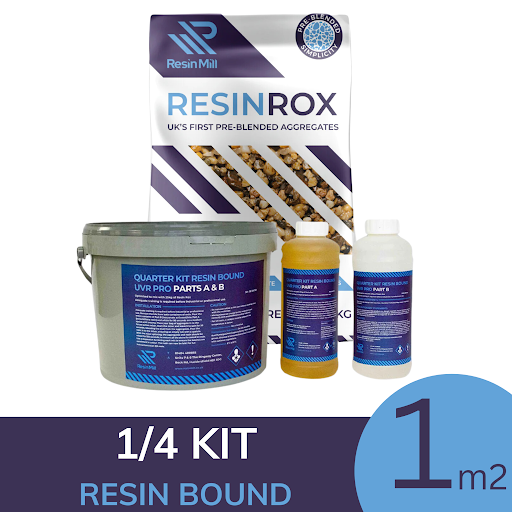 Resin Bound Grey Slate Stone Mix