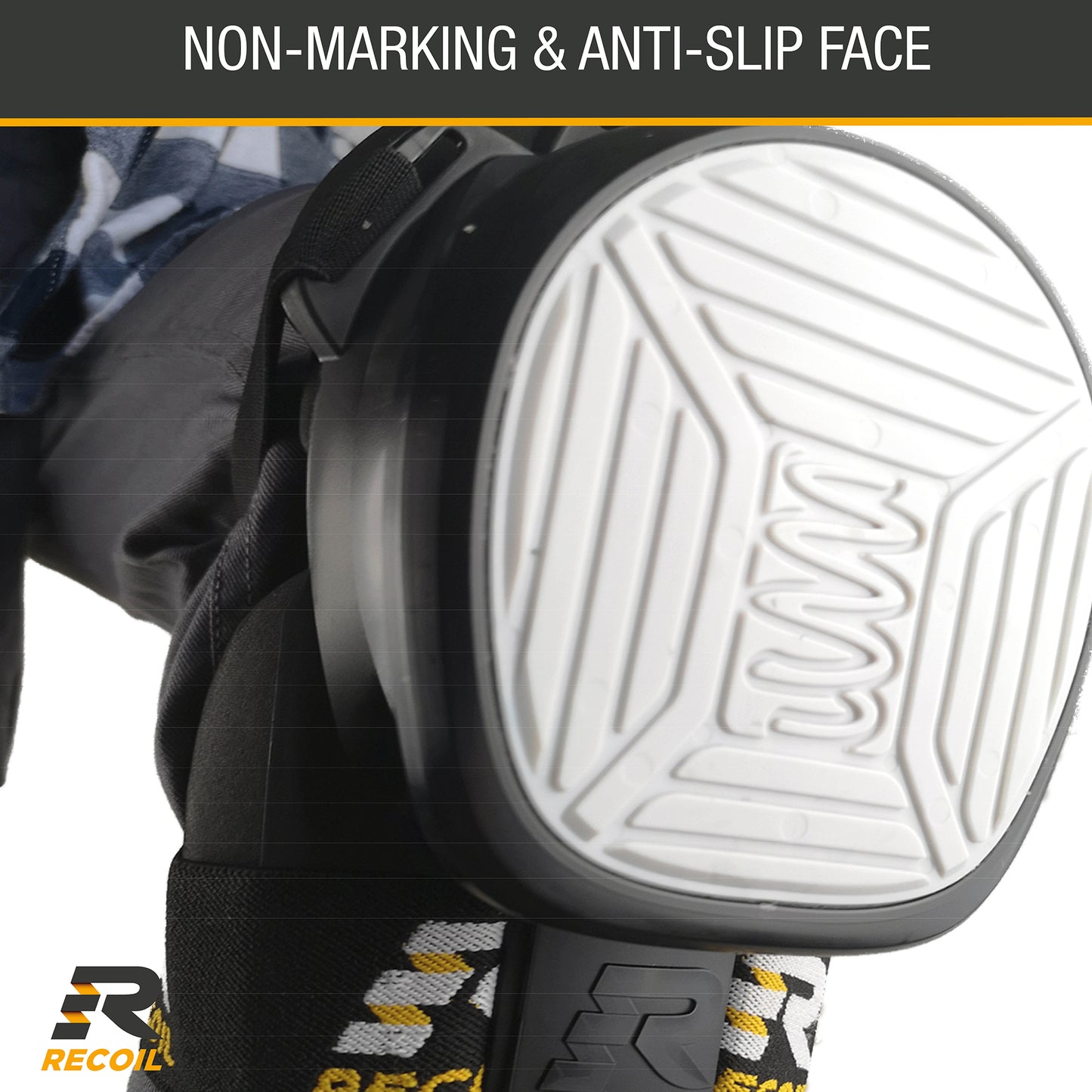 Recoil Heavy Duty Premium Comfort Knee Pads | Spring Loaded System