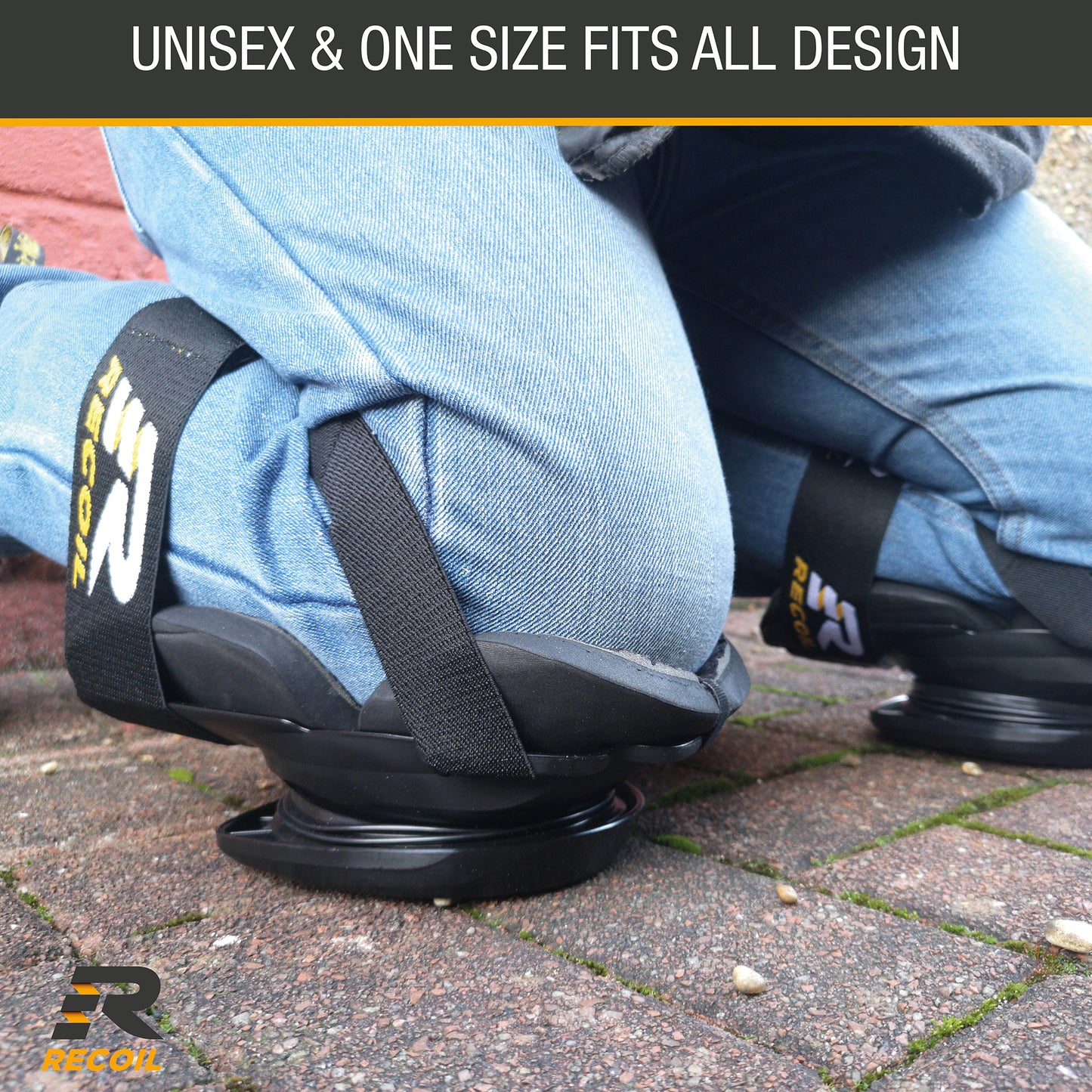Recoil Heavy Duty Premium Comfort Knee Pads | Spring Loaded System