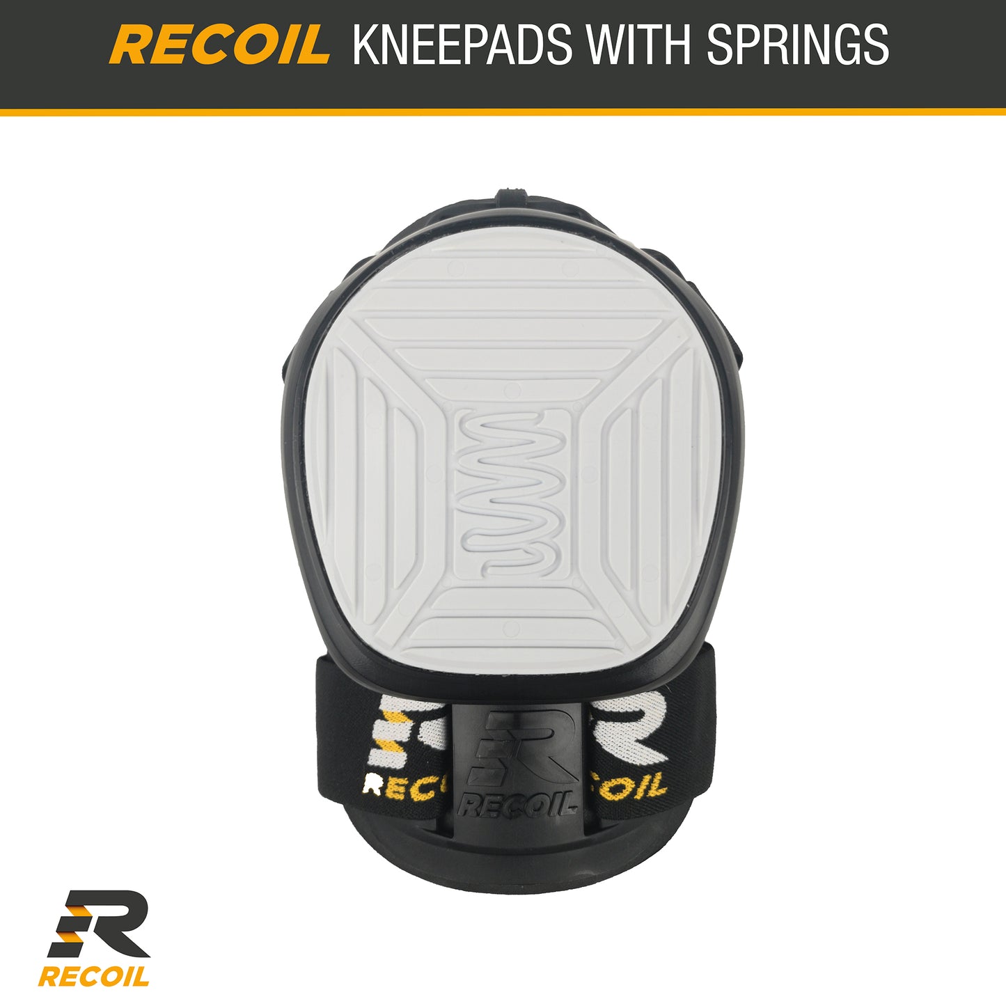 Recoil Heavy Duty Premium Comfort Knee Pads | Spring Loaded System