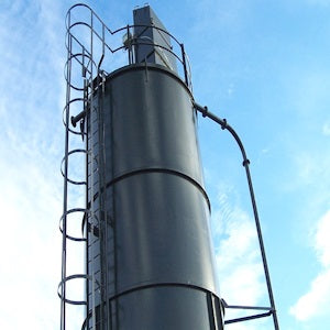 Steelcoat Finish on Silo